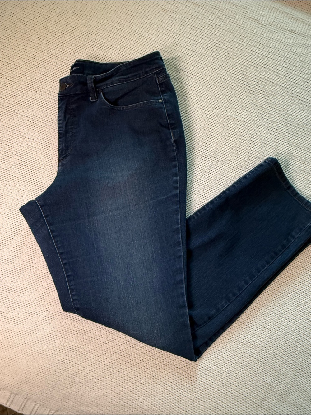 Charter Club Women's Straight-Leg Jeans in Dark Blue